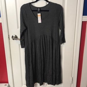 Agnes & Dora NWT Oakley Dress dark gray small